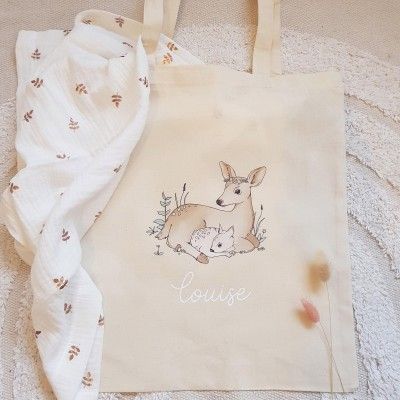 Tote bag Cygne et ses bébés