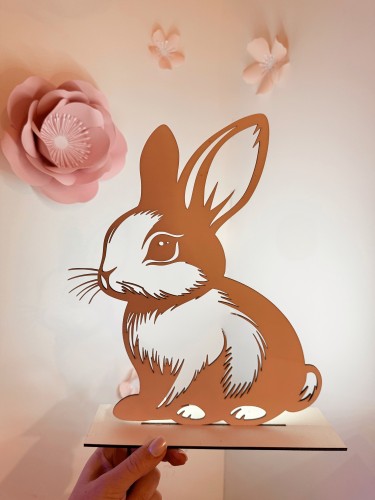 Veilleuse silhouette lapin