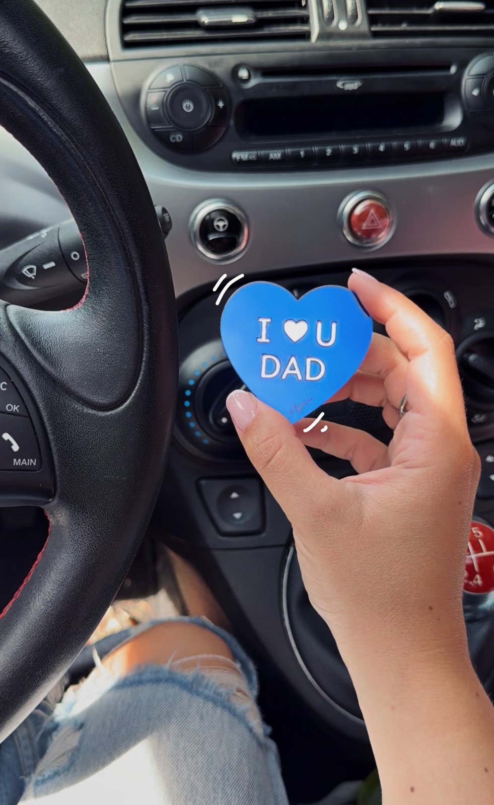 Bijou de voiture Papa diffuseur parfum