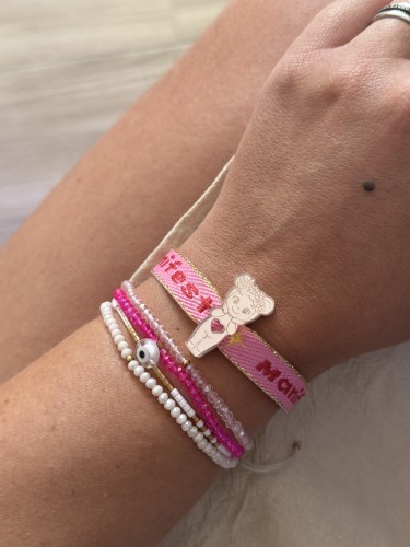 Bracelet Baby perle miroir faite main