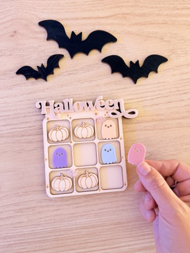 Jeu du morpion Halloween