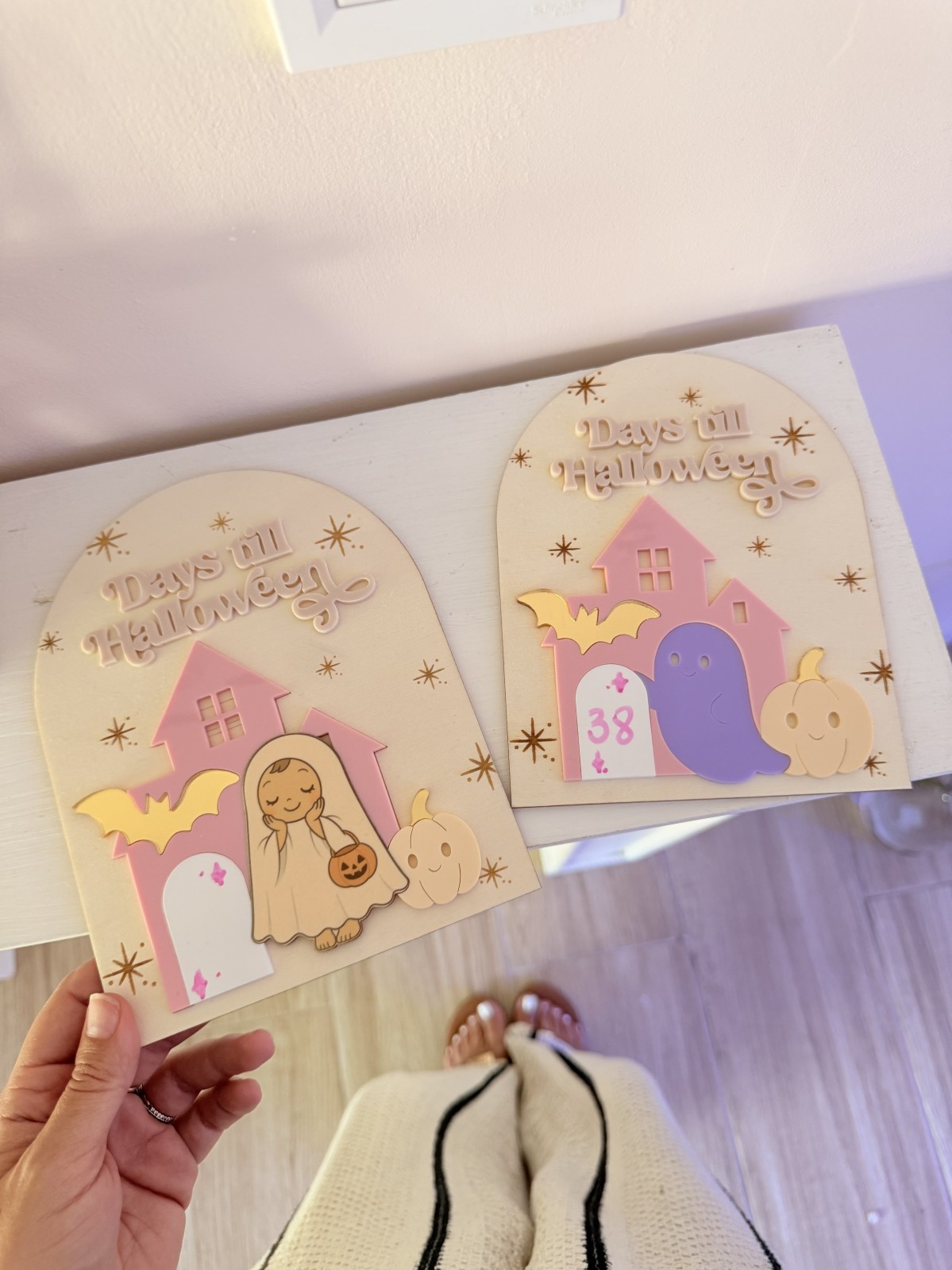 Pancarte pour compter les jours avant Halloween