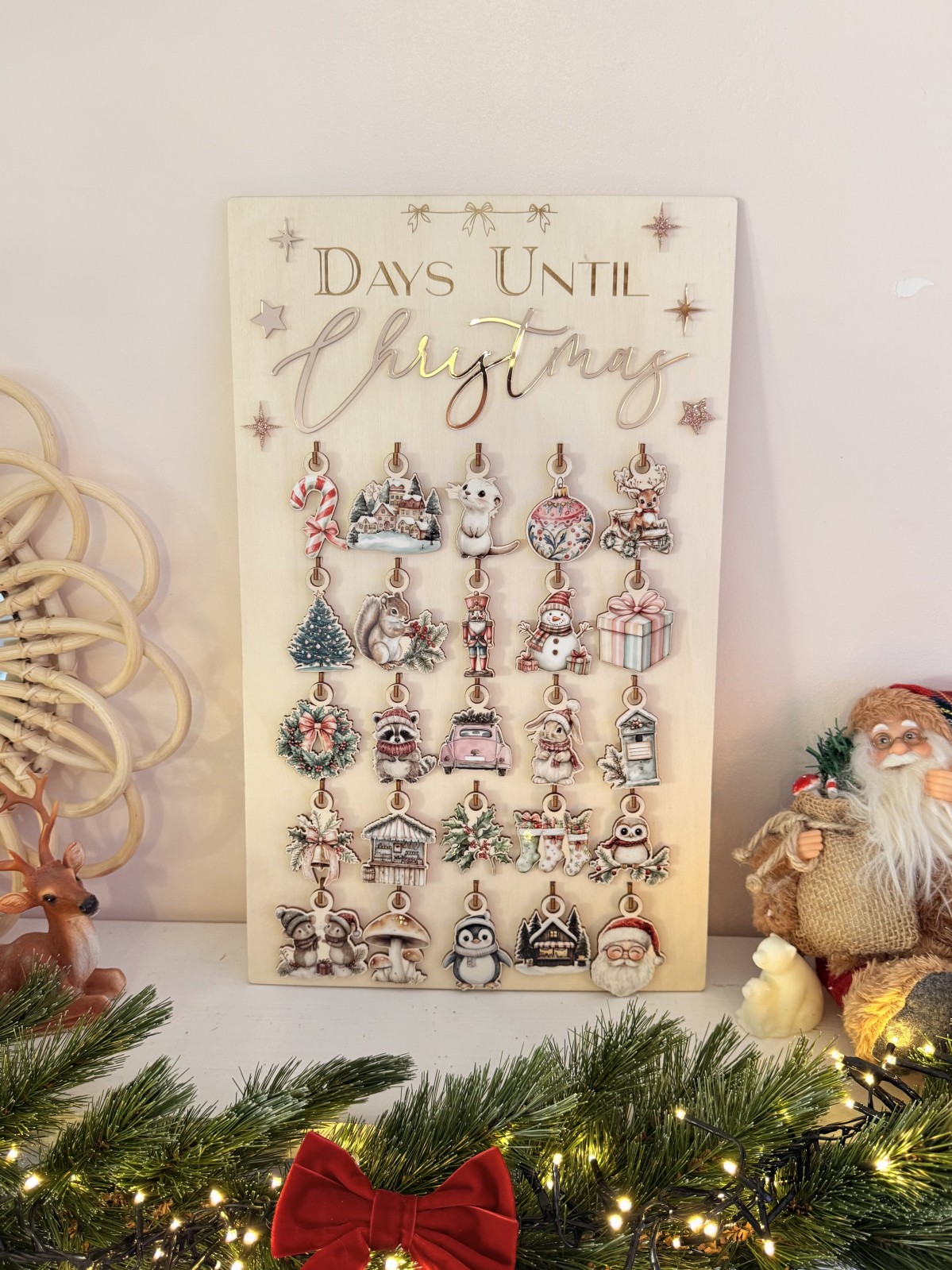 Mon Calendrier de l'Avent & ses 25 suspensions de Noël