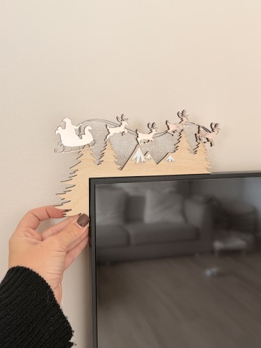 Coin de porte de Noël (ou meuble, interrupteur...)