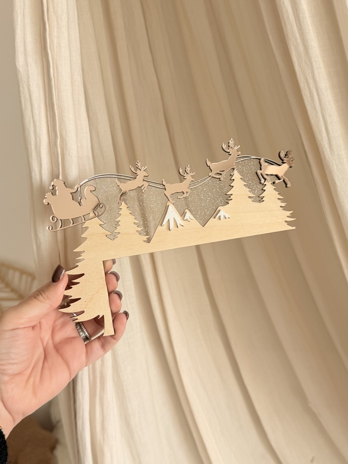 Coin de porte de Noël (ou meuble, interrupteur...)