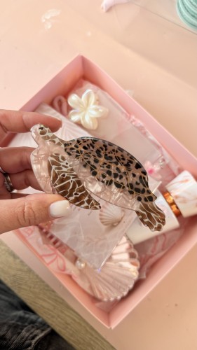 Pince à cheveux tortue écailles